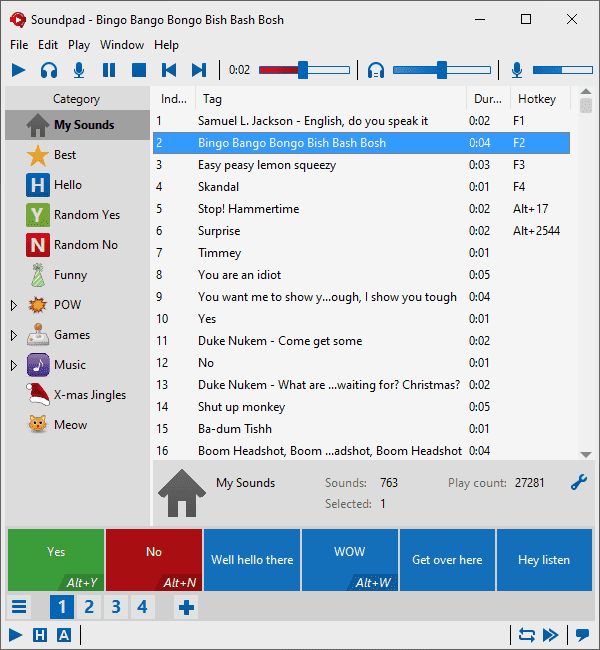 Screenshot Main Window