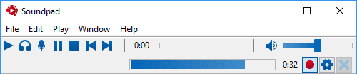 Recorder bar when recording